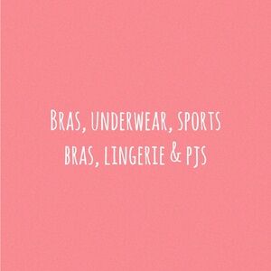 Bras sports bras underwear lingerie pjs